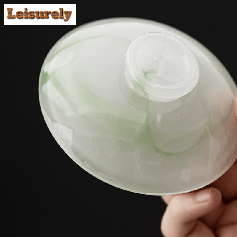 170ML Ancient Method Azure Stone Gaiwan Vintage Three Piece Non Hot Tea Tureen Household Tea Brewing Cover Bowl Drinkware Craft