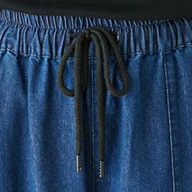 Pants for Women Elastic High Waist Long Trousers Plus Size Thickened Stretchy Versatile Casual Wide Leg Jeans Pants