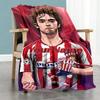Atletico Madrid Customize Text Blanket Gift Personalized Blanket Ultra-Soft Versatile for Chair Office Chair Picnics Seaside Ideal for All Seasons