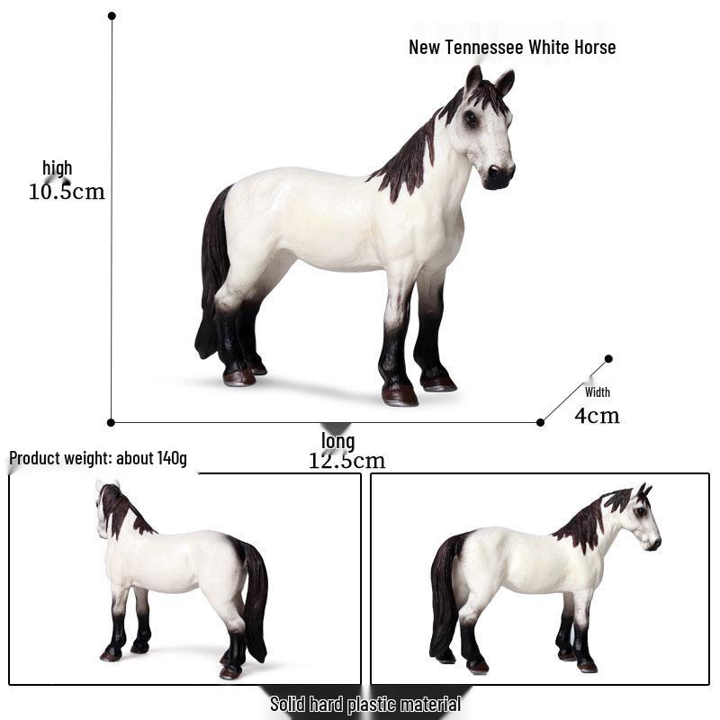 Children's Farm Animal Simulation Model: Appaloosa, Arabian, and Yellow Horse Toys