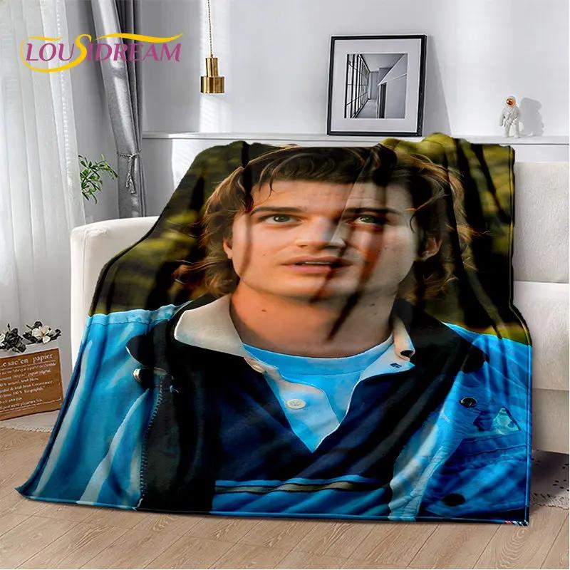 Joe Keery Steve Harrington Soft Plush Blanket,Flannel Blanket Throw Blanket for Living Room Bedroom Bed Sofa Picnic Cover Kids