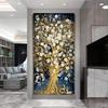 Abstract Golden Rich Tree Money Tree Oil Paintings On Canvas Poster Modern Landscape Wall Art Picture Print Home Decor No Frame