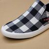New Arrival Men Casual Canvas Shoes  Fashion Men Black White Flats Laofer Driving Shoes Zapatos Hombre Mens Flats 669