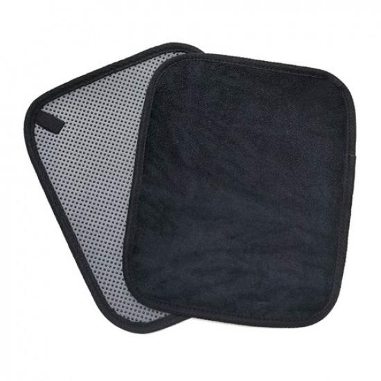 Bowling Ball Towel Cleaner Towel Anti-slip Black+Grey Epoxy Microfiber
