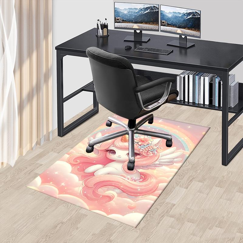 

Unicorn Chair Mat: Magical Office Carpet for Home Decor Perfect Gift for Any Room 60cm by 90cm