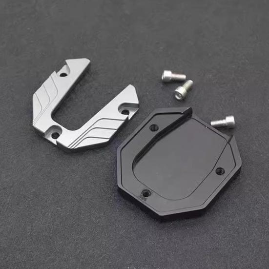 Kickstand Extender Motorcycle Side Stand Pad Aluminum Alloy Enlarged Base