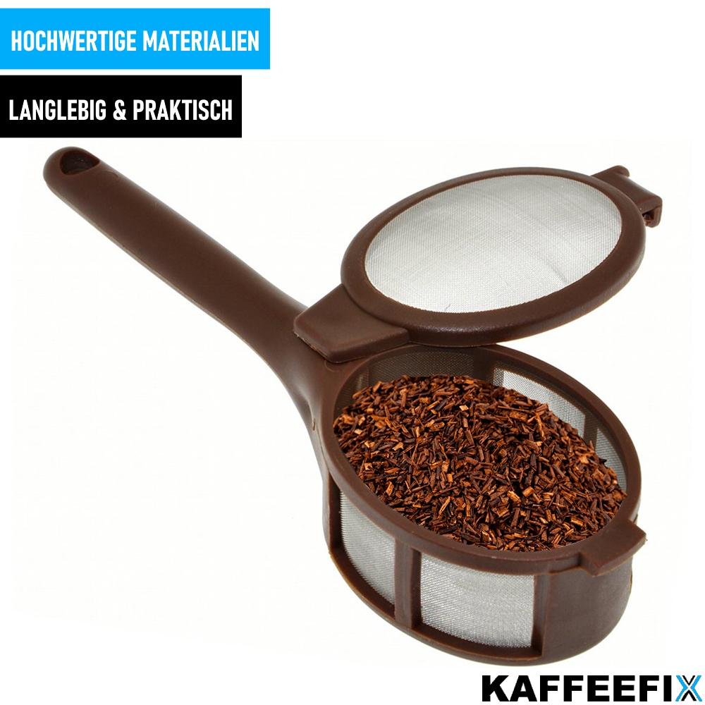 KAFFEEFIX Kaffeesieb Teesieb Teefilter Sieb Kaffeefilter für Losen Tee & Kaffee
