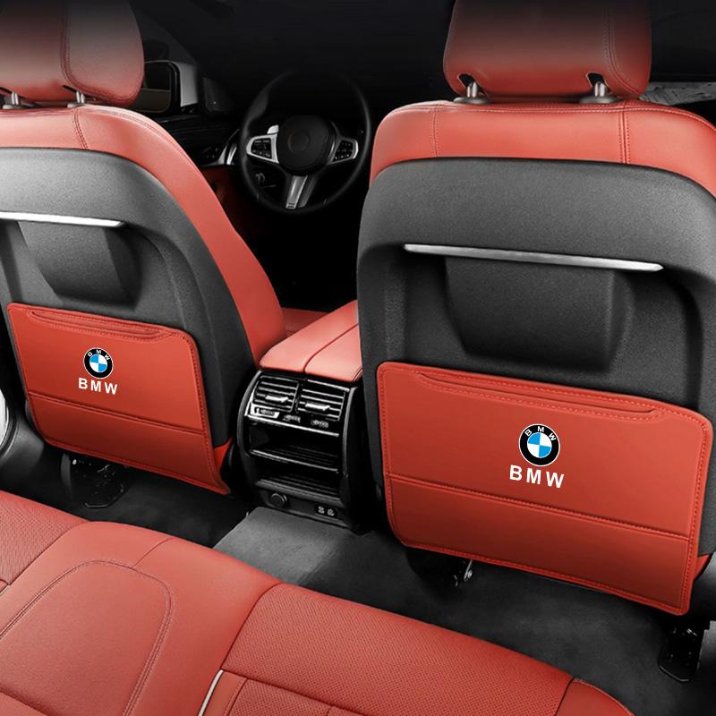 Car Seat Back Storage Anti-Wear Backrest Anti-kick Pad For BMW M 1 2 3 4 5 7 Series X1 X3 X4 X5 X6 X7 F10 F30 E46 E60 stickers cwdf40
