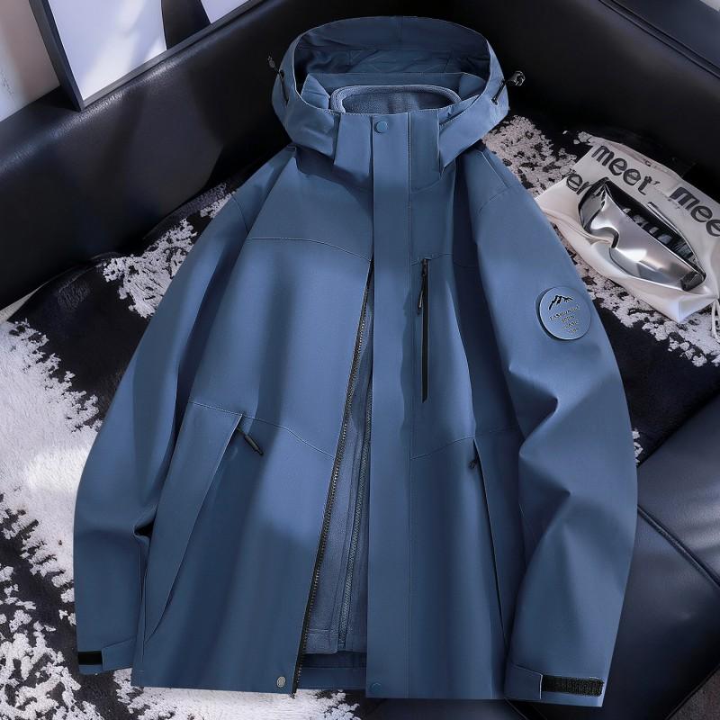 Unisex Winter Waterproof Windproof Outdoor Jacket With Removable Fleece Liner Hiking Camping Travel