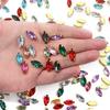 50pcs/lot Horse Eye Sewing Claw Rhinestones Crystals Glass Beads Buttons Stones Sew On Rhinestone For Clothes Sewing Accessories