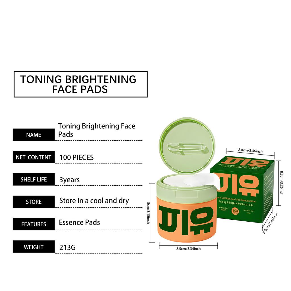 Centella Asiatica Moisturizing Cotton Pads Reduce Dullness Brighten Fade Fine Line Soothing Nicotinamide Facial Care Pads