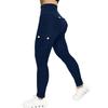 High Waist Butt Lifting Workout Leggings for Women Slim Fit Cargo Style Stretchy Athletic Pants with Pockets for Fitness Training
