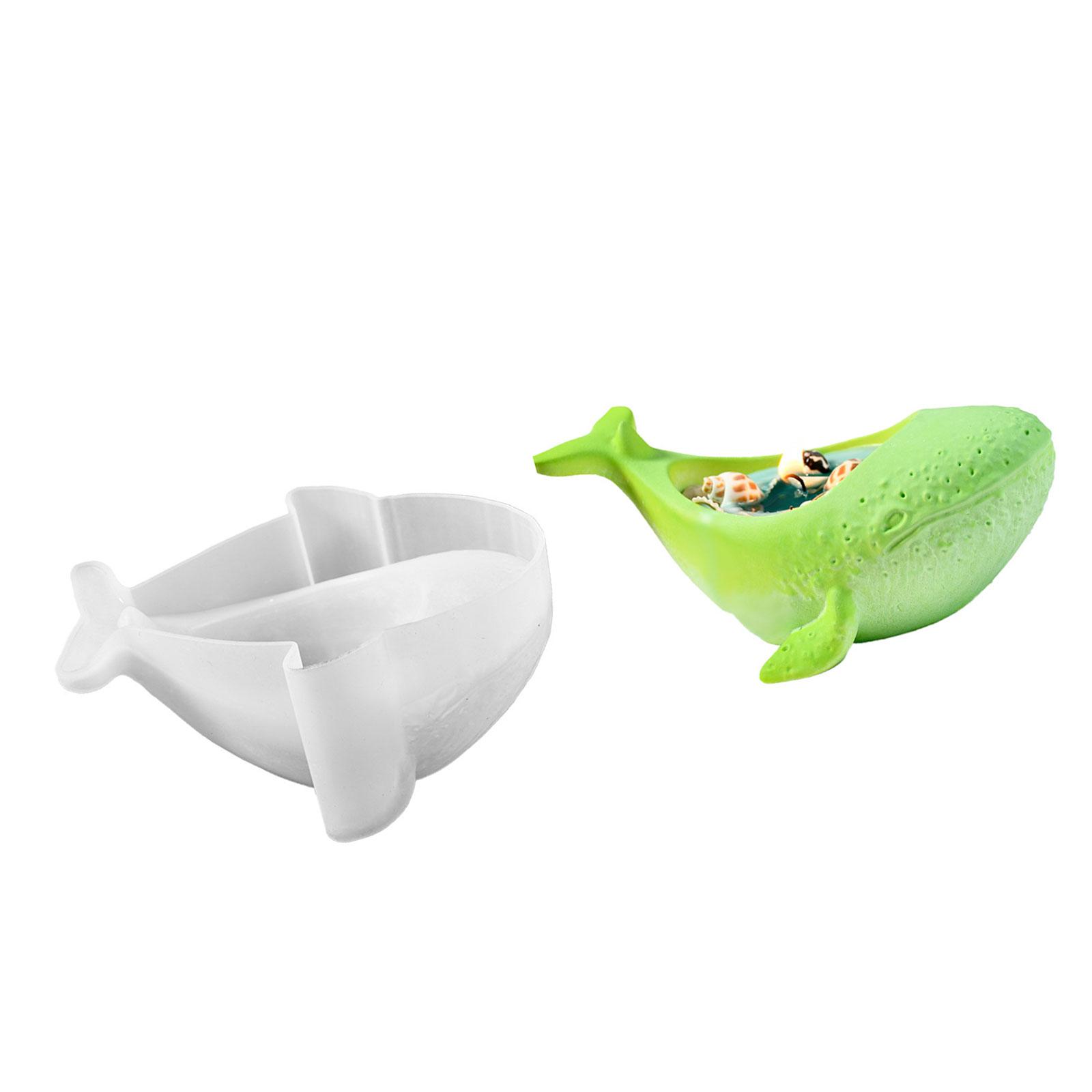 

Многоцелевой прочный силиконовый держатель для свечей в виде кита, набор портативных форм для резиновых гипсовых поделок, разные размеры