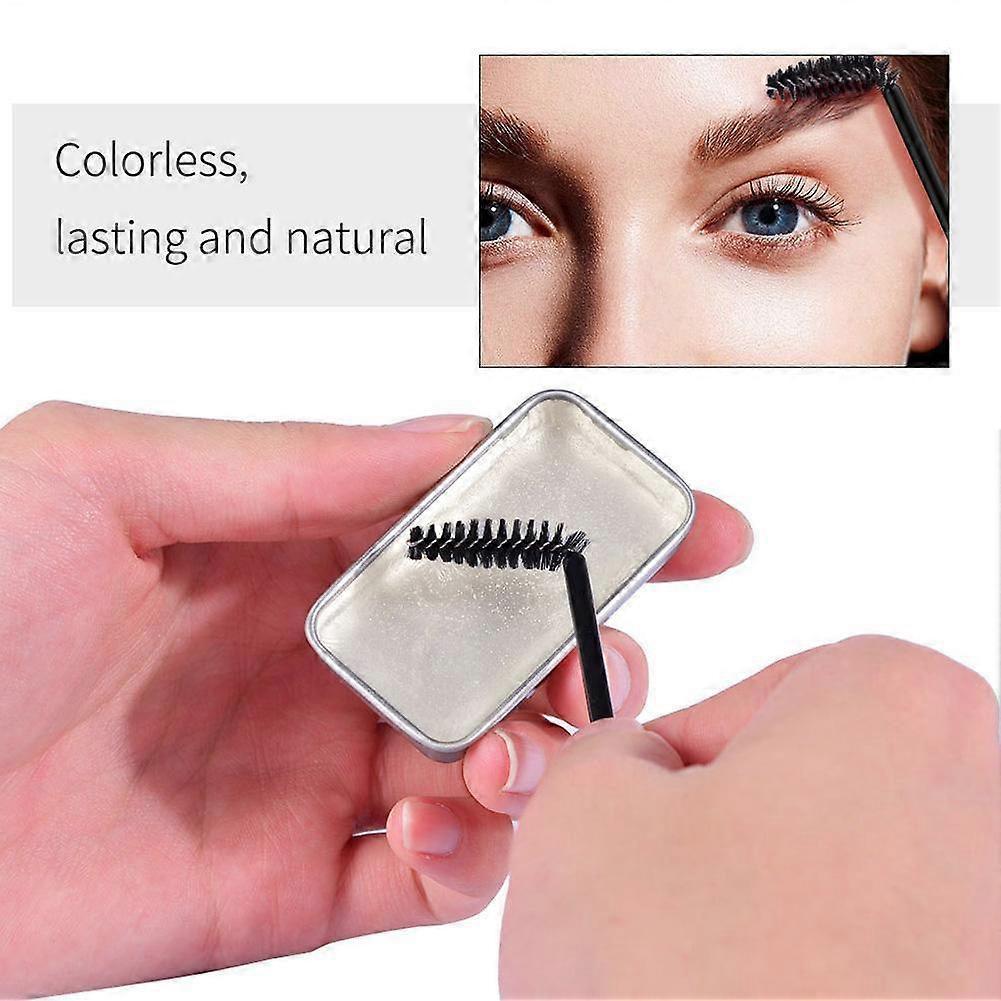 Waterproof Eyebrow Styling Soap Kit with Dual-Ended Brush for Natural Feathered Brows