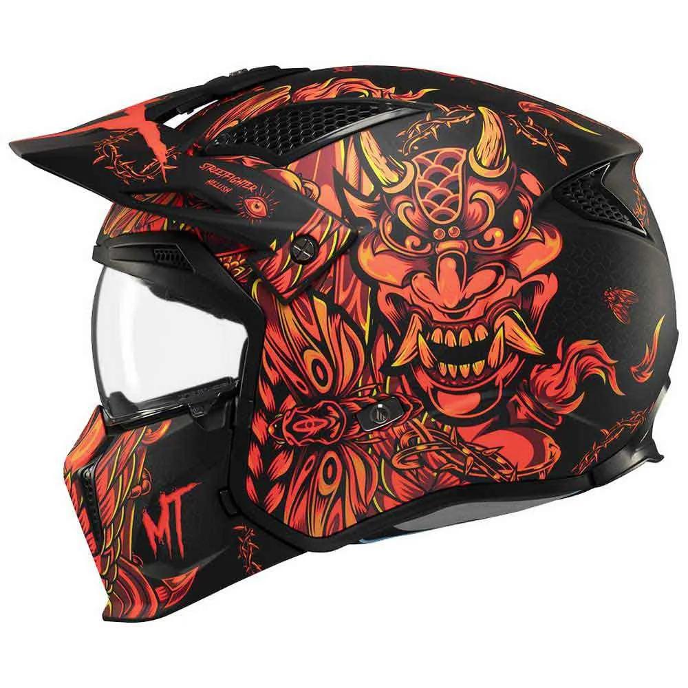 MT Helmets Modular Helmet Streetfighter SV Hellish