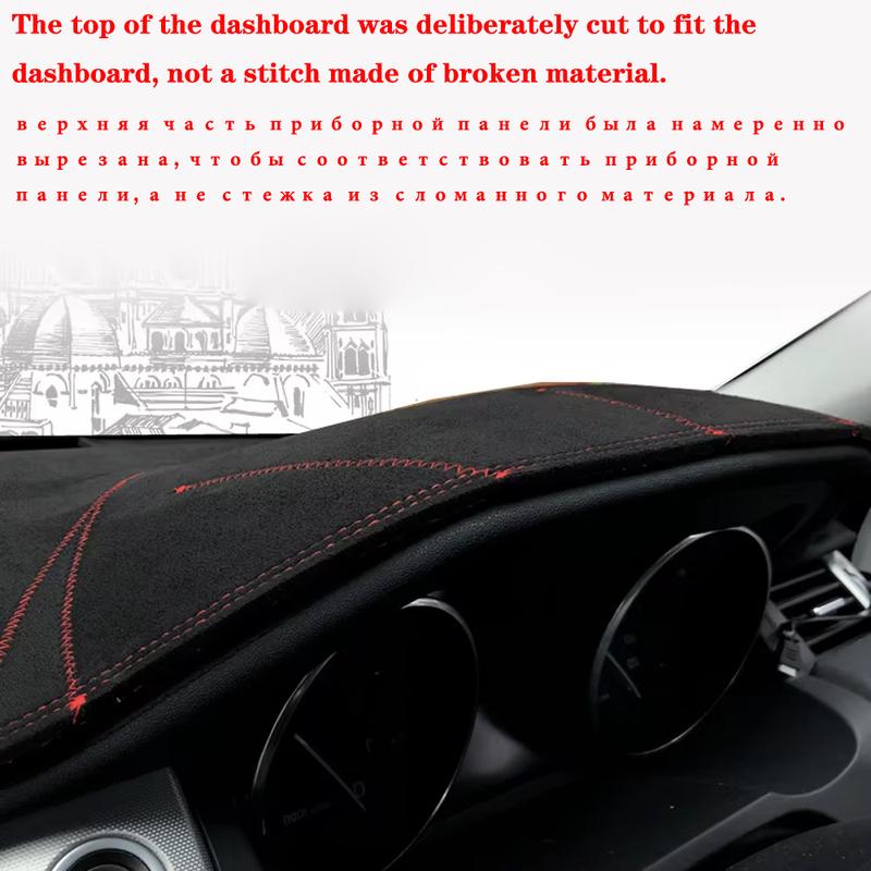 Suede Leather Dashmat Dashboard Cover Pad Dash Mat Non-slip Carpet Car Accessories For Hyundai Tucson NX4 Facelift 2025 2026
