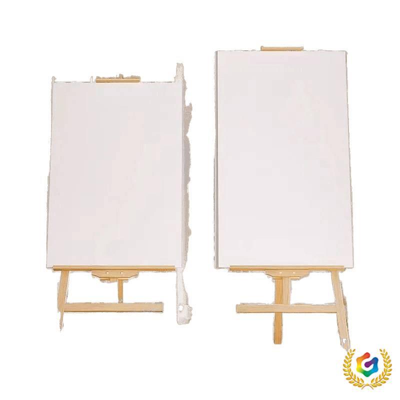 Wooden Tripod Floor Easel for Oil Painting - Foldable Art Student Stand