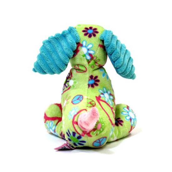 Douglas Company's Stuffed Dog, Peace Green Dog, Fuzzle Series