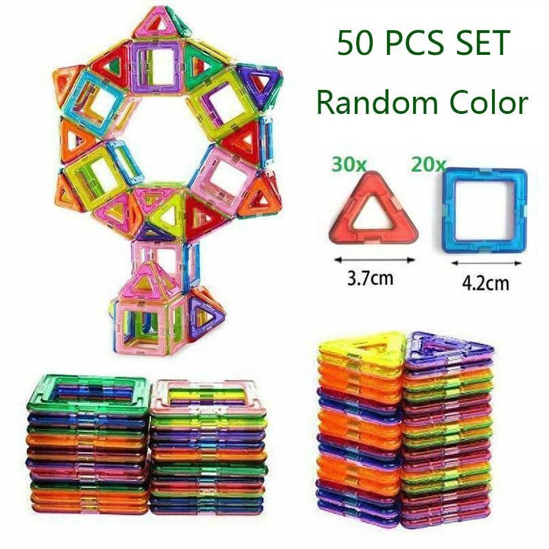 Magnetic 3050100pcs Building Blocks Construction Educational Kids Magic Toys