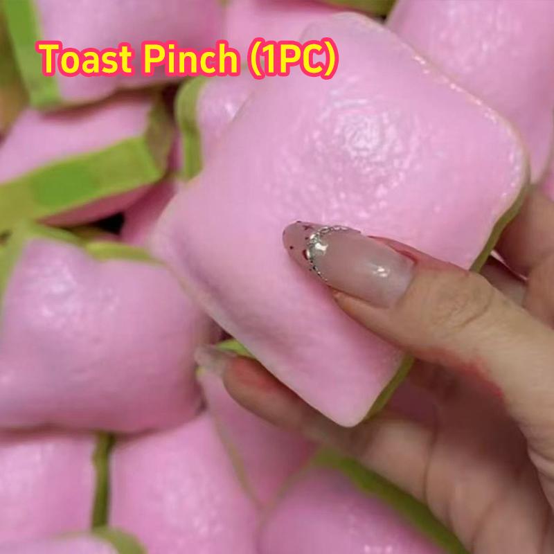 Knuspriges langsamer Aufgang Squishy Toast Knusprig Gefüllte Quetschblöcke ASMR Anti-Stress-Entspannungsspielzeug Handentspannendes Sensorisches Fidget als Geschenk