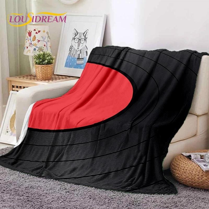 Vinyl Record Music DJ Screen Tape Soft Flannel Blanket for Bed Bedroom Sofa Picnic,Throw Blanket for Cover Outdoors Leisure Gift