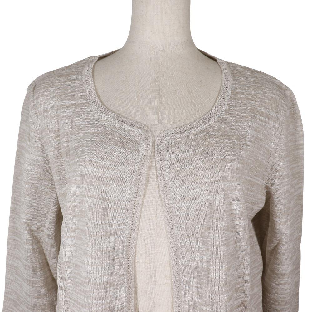 CHANEL With Logo cardigan P12872V00569 beige cotton Women Used