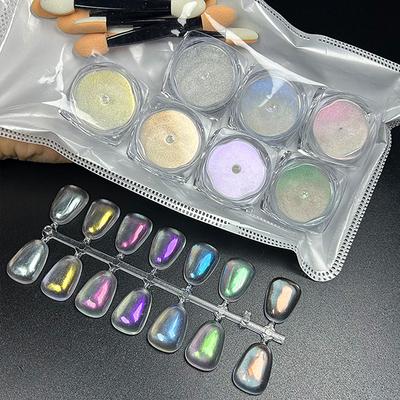 Nail Aurora Glitter Shining Mirror Mouka Moonlight Vylepšení nehtů Zdobení nehtů Lakování nehtů