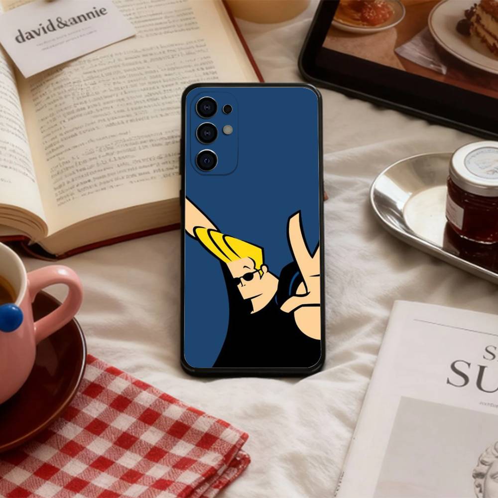 J-Johnny B-Bravo Anime Phone Case For Samsung S 25,24,23,22,30,21,10,9,Ultra,Plus,Lite,FE,4,5 G Soft Black Case