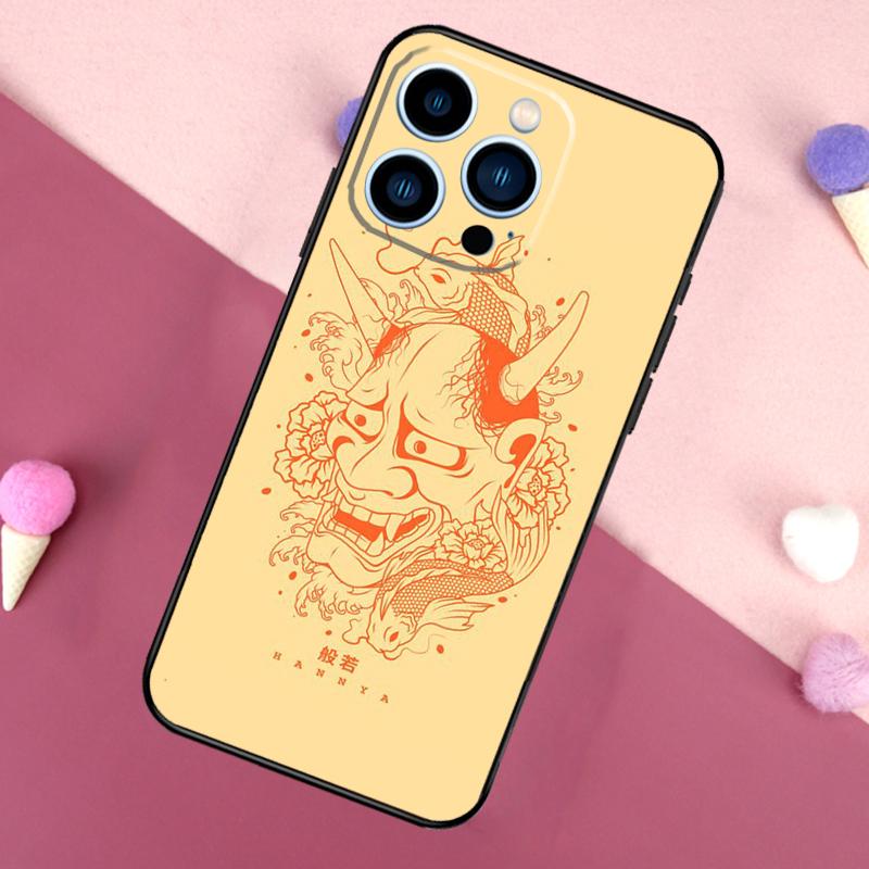 Oni Hannya Mask Phone Case For iPhone 17 Pro Max 17 Air 16E 13 12 Mini 14 15 Plus 11 16 Pro Max Back Cover
