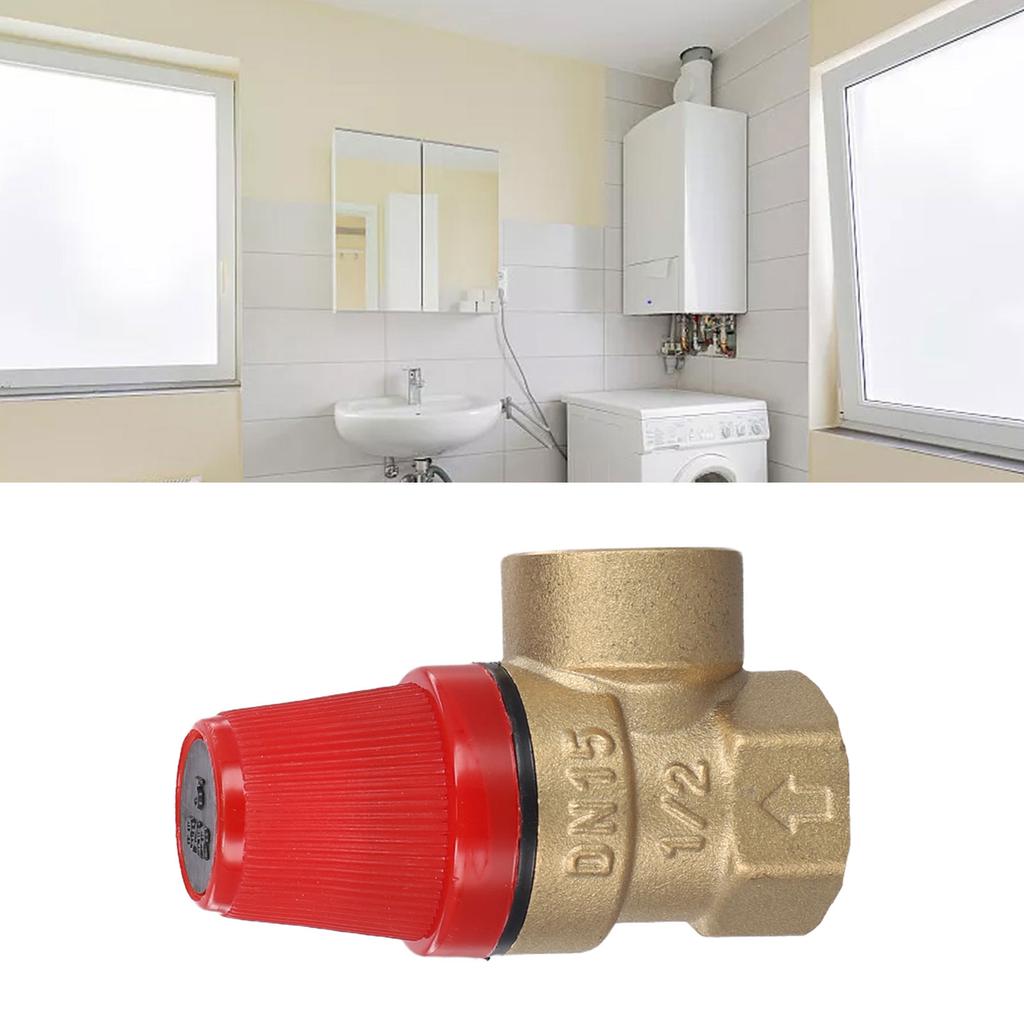 Diaphragm Brass Safety Valve 1/2 Inch Pressure Level 3 Bar To 6 Bar Drain Valve With A Standard 1/2 Inch Connection