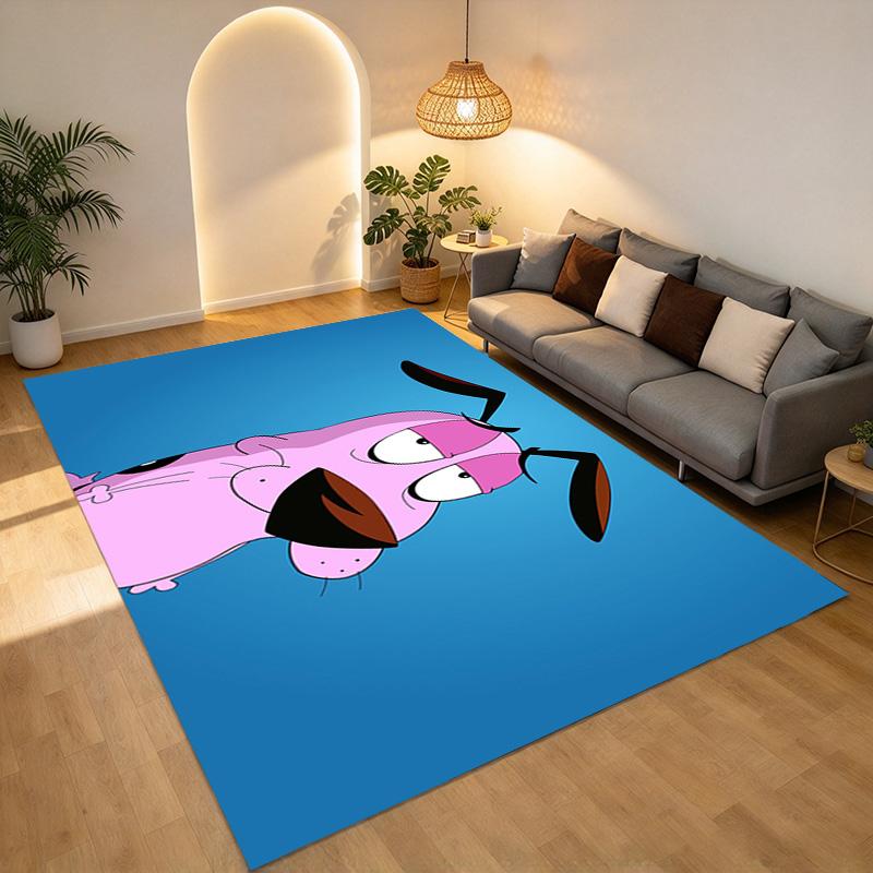Pink Dog Living Room Nonslip Area Rug Soft Carpet For Bedroom Game Playroom Sofa Office Home Decor Doormat Christmas Gift C9291680