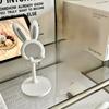 Flexible Adjustable Cartoon Rabbit Phone & Tablet Stand with Telescopic Desktop Holder, ABS Material, for Home & Office Use
