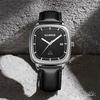 [SCORPION] SCORPION 37mm Solar Quartz Men's Leather Wristwatch S12L-BK