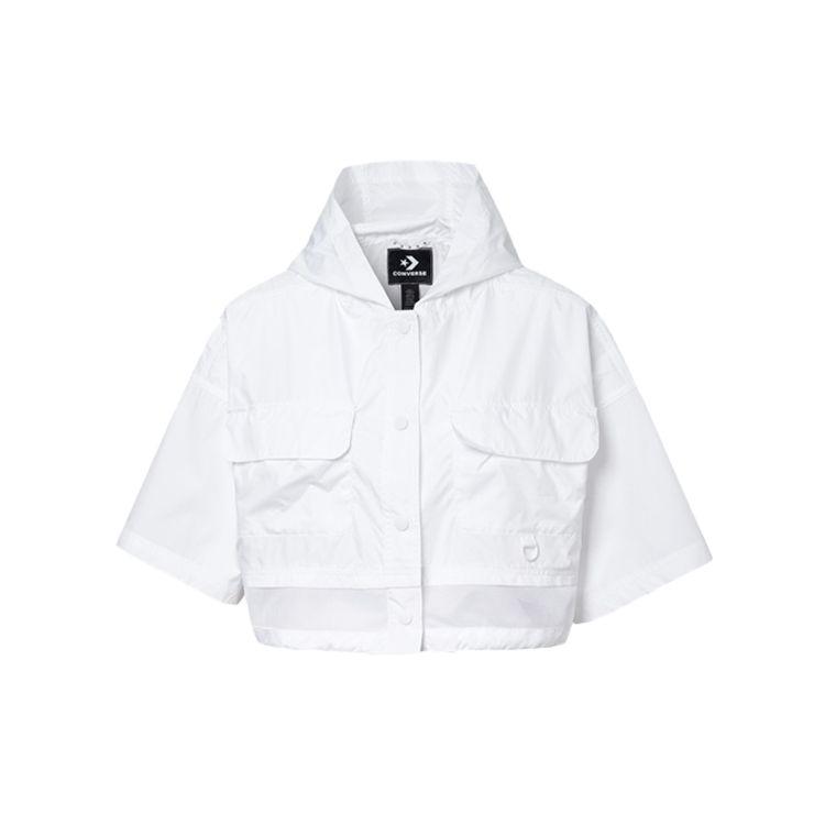 

Короткие куртки Converse Casual свободного кроя женские топы белые 10018960-A03