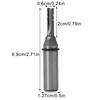 1/2 Shank 3 Flutes Cutting Straight Router Bit CNC Trimming Slot Milling Cutter