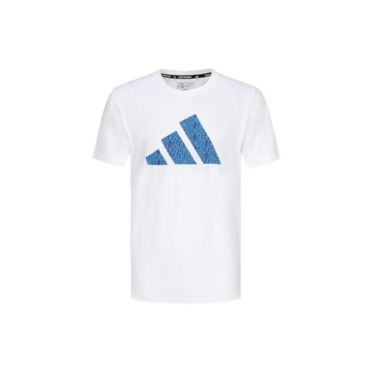 Adidas T-Shirts Men s White/Blue adiCLTSPSTK-WBU S