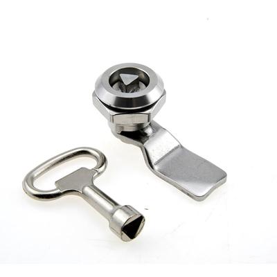 Edelstahl Schubladenschrank Schloss Box Türschloss Dreikantschlüssel Nocken Industriezylinder Hardware Stromverteilungswerkzeug
