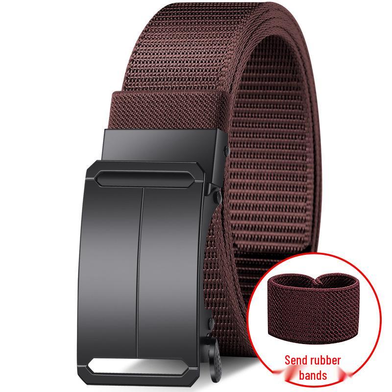 Men's Adjustable Elastic Tactical Nylon Belt with Automatic Buckle