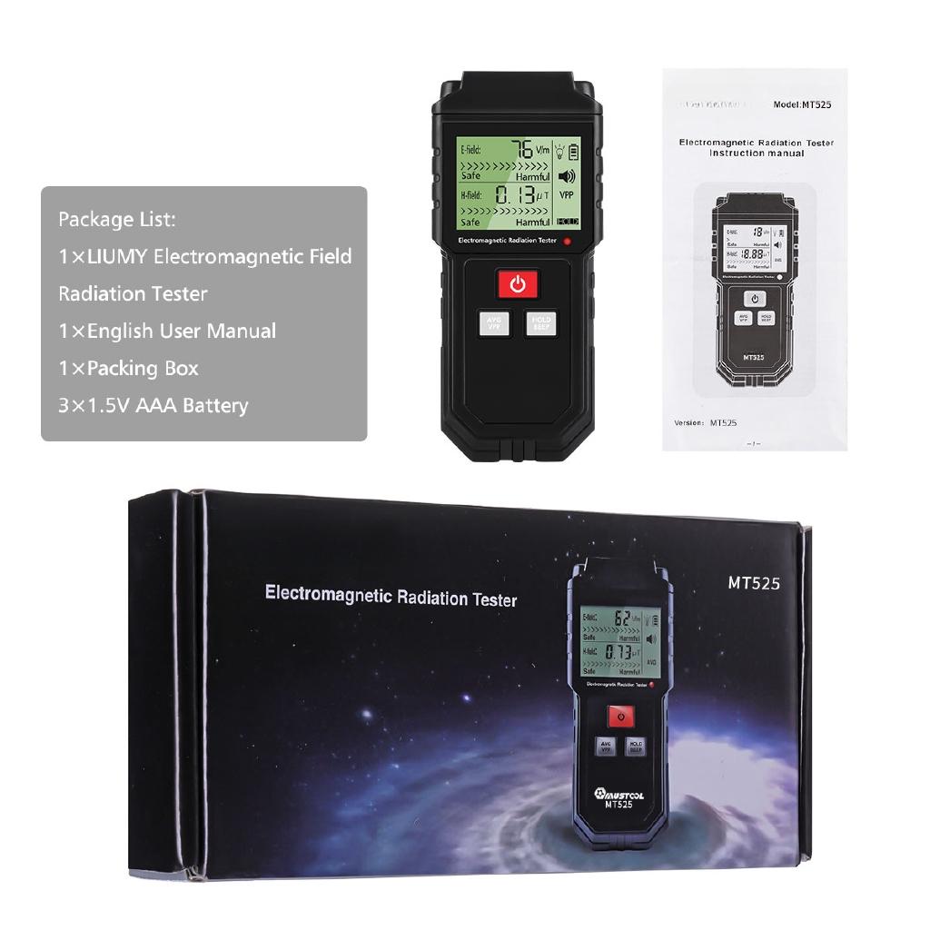 New 5Hz-3500MHz Electromagnetic Counter Digital Dosimeter Handheld Field Radiation Tester LCD Detector Measurement for Computer Phone