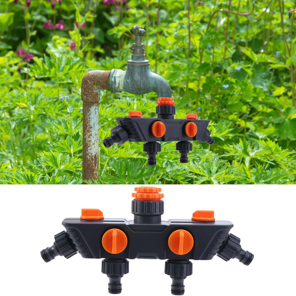 Four Independent Switches Hose Diverter Faucet Faucet Diverter Hose Connector Water Connector Pipe Splitter Tap Hose Connector