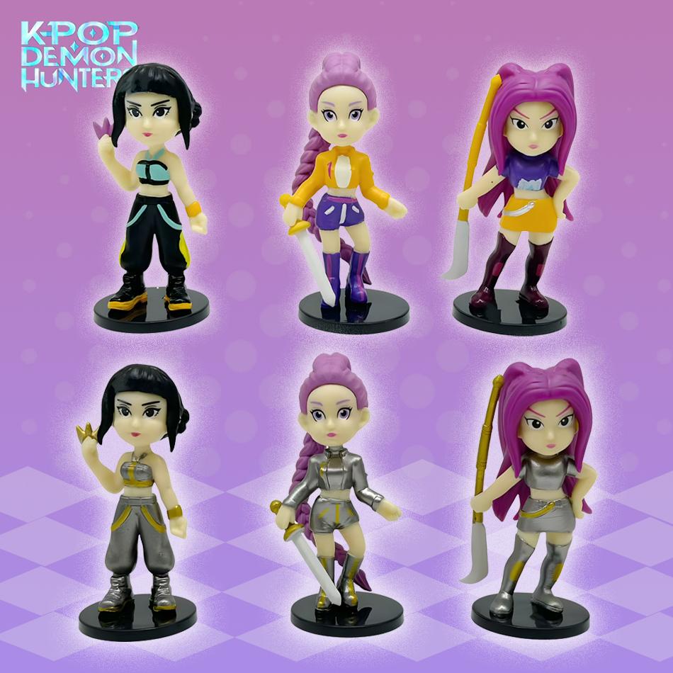 Caliente Anime KPop Devil Hunter Muñeca Vinilo Juguete Rumi Mira Personaje Vinilo Máscara Ornamento Juguete