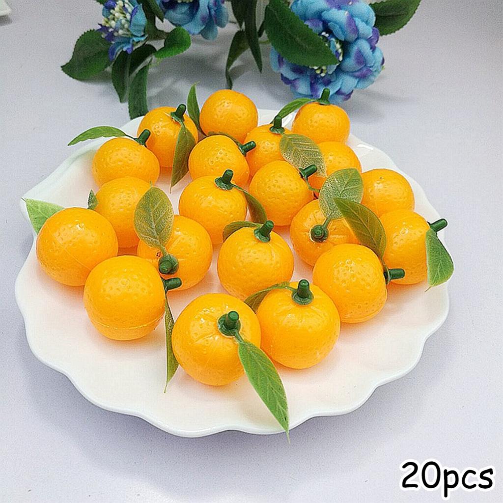 Lifelike Simulation Orange Fruits 20pcs Pack for Home and Party Decor
