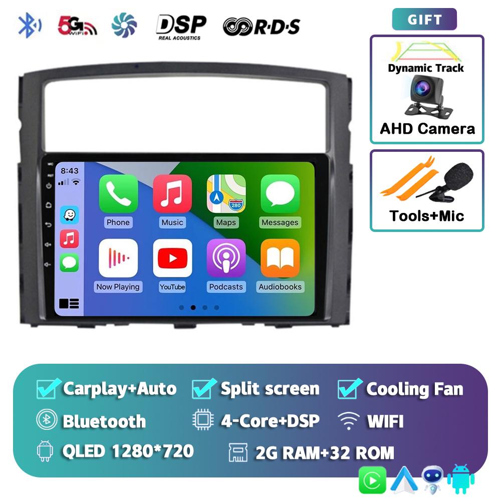 Android 14 Carplay Autoradio Für Mitsubishi Pajero 4 V80 V90 2006 - 2014 Multimedia Video Navigationsplayer GPS Stereo Head Unit
