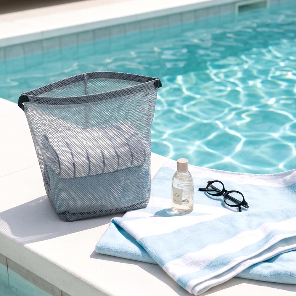 Goospery Transparent Waterproof Eva Mesh Water Play Swim Bath Bag Pouch