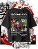 Men's Casual Wear Tee Portugal C Ronaldo CR7 Short Sleeved T-shirt Women Loose Large Size Tshirt Cotton No. 7 Riyadh Jersey Tops