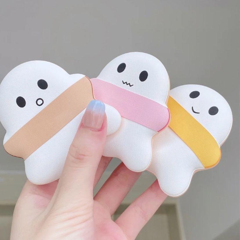 1pc Nette Cartoon Weiche Kosmetik Puff Luft-Kissen Concealer Pulver Make-Up Schwamm Glatte Puff Schönheit Werkzeuge Nass Trocken dual Verwenden