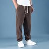 Men's Plus Size Fleece-Lined Corduroy Pants - Straight, Loose Fit, Autumn/Winter Casual Trousers