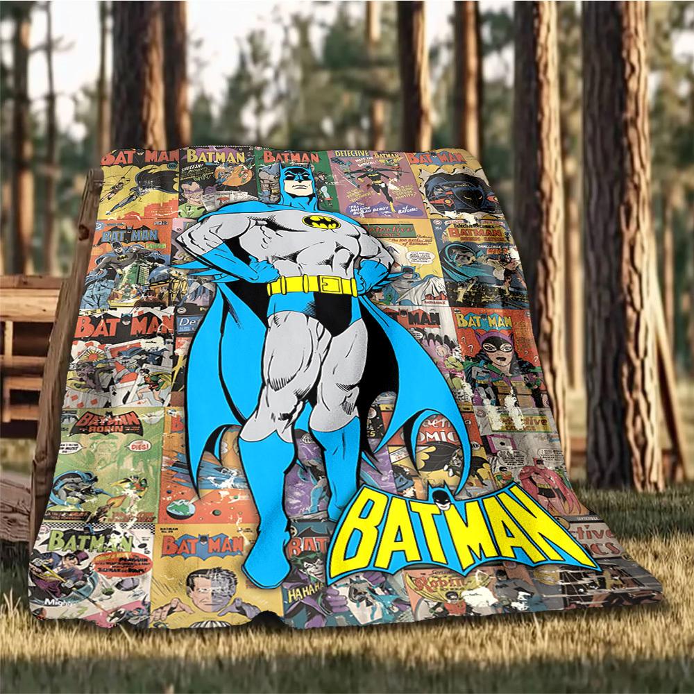 1 Stück Batman Comics Outdoor Flanell Überwurfdecke Weich, Leicht & Warm