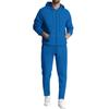 2024 Winter Waffle Pocket Zipper Hooded Jacket & Long Pants Set
