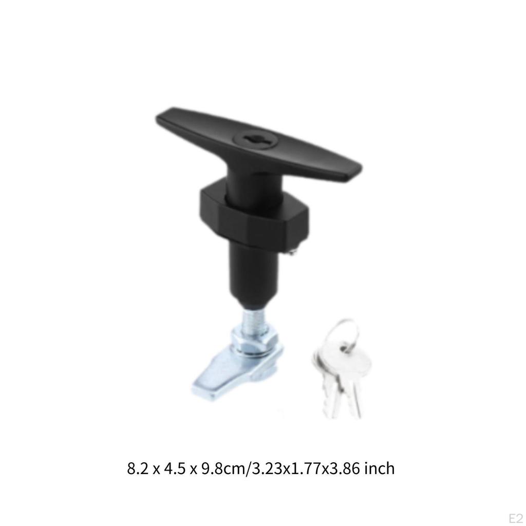 Assorted Set of T-Handle Locks, Safety Lock, Replacement, Practical, Shed Door Latch,